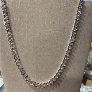 925 Sterling Silver men’s thick necklace 20 inch